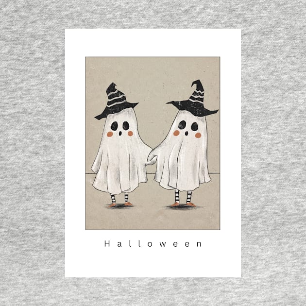 Whimsical Halloween Ghost by Noma-Design